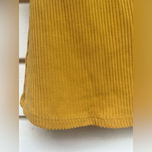 Reformation Jeans mustard thin strap tank top, ribbed, great condition, Small - Picture 3 of 5